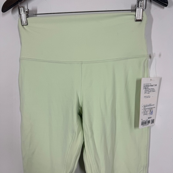 Lululemon Align HR Crop 21” Light Green Size 8 Yoga Athleisure Leggings - Picture 3 of 11
